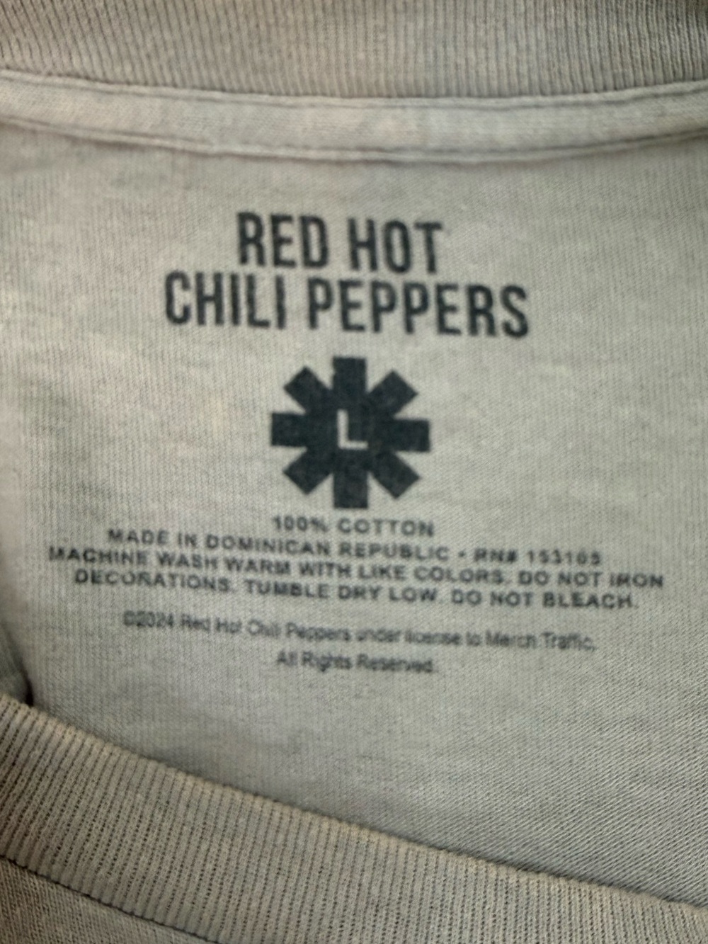 Red Hot Chili Peppers | The Mars Volta Concert T-Shirt | Beige | Size L - Picture 6 of 9